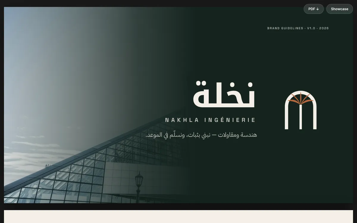 Nakhla brand guidelines cover